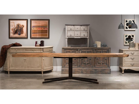 Architectural Lines Beige Wall Console Table - Ornate Home