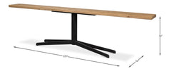 Architectural Lines Beige Wall Console Table - Ornate Home