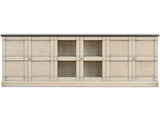 Architectural Storage Grey Six Door Console - Ornate Home
