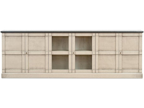 Architectural Storage Grey Six Door Console - Ornate Home