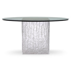 Arctic Clear/Acrylic Dining Table - Ornate Home