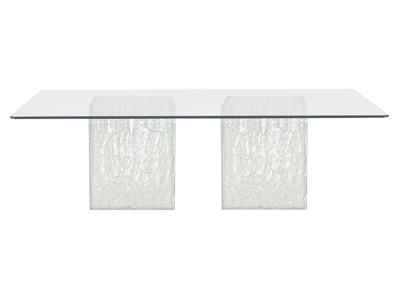 Arctic Clear/Acrylic Rectangular Dining Table - Ornate Home
