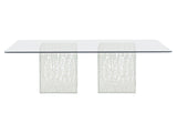 Arctic Clear/Acrylic Rectangular Dining Table - Ornate Home