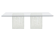 Arctic Clear/Acrylic Rectangular Dining Table - Ornate Home