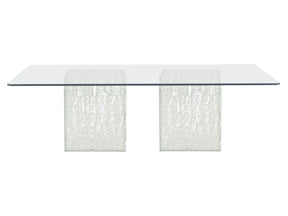 Arctic Clear/Acrylic Rectangular Dining Table - Ornate Home