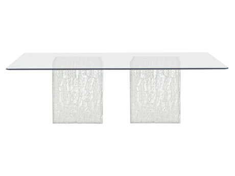 Arctic Clear/Acrylic Rectangular Dining Table - Ornate Home