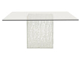 Arctic Clear/Acrylic Square Dining Table - Ornate Home