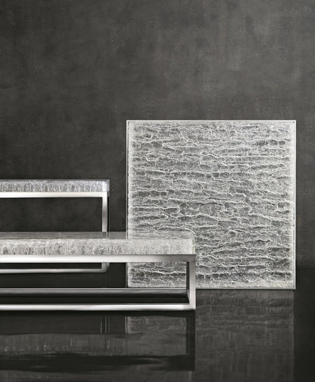 Arctic Ice Acrylic/Polished Stainless Steel Cocktail Table - Ornate Home