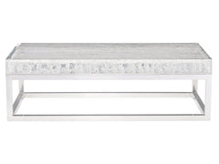Arctic Ice Acrylic/Polished Stainless Steel Cocktail Table - Ornate Home