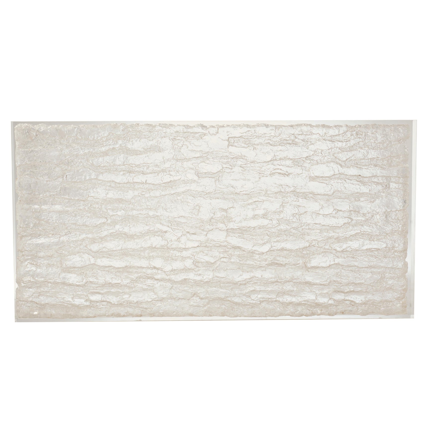 Arctic Ice Acrylic/Polished Stainless Steel Cocktail Table - Ornate Home