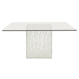 Arctic Ivory/Clear Dining Table - Ornate Home