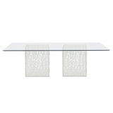 Arctic White Dining Table - Ornate Home