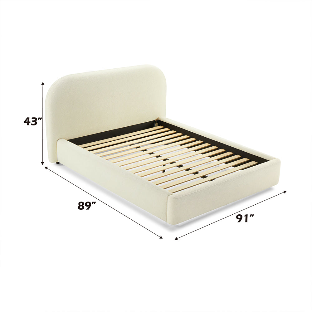 Arden Beige Eastern King Bed - Ornate Home