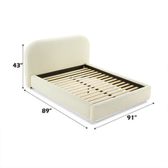 Arden Beige Eastern King Bed - Ornate Home