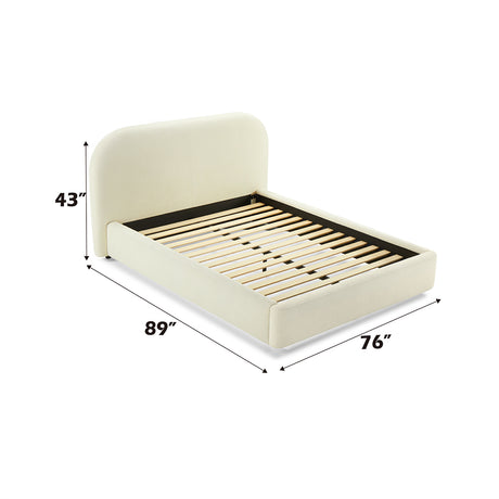 Arden Beige Queen Bed - Ornate Home