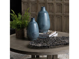 Arden Blue 2 Piece Ceramic Vases - Ornate Home