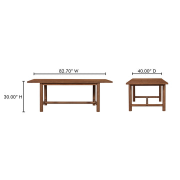 Arden Brown Dining Table - Ornate Home