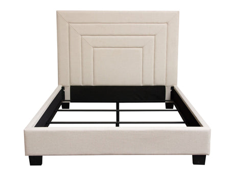 Arden Cream Queen Bed - Ornate Home