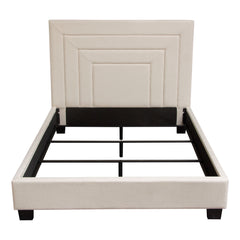 Arden Cream Queen Bed - Ornate Home