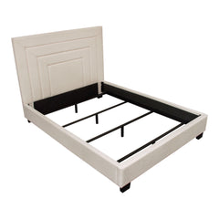 Arden Cream Queen Bed - Ornate Home