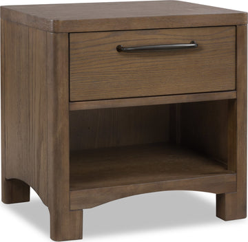 Arden Tavern Brown 1-Drawer Nightstand - Ornate Home