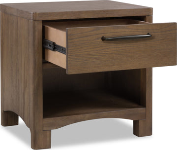 Arden Tavern Brown 1-Drawer Nightstand - Ornate Home