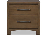 Arden Tavern Brown 2-Drawer Nightstand - Ornate Home