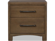 Arden Tavern Brown 2-Drawer Nightstand - Ornate Home