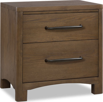 Arden Tavern Brown 2-Drawer Nightstand - Ornate Home