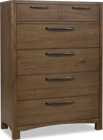 Arden Tavern Brown 6 Drawer Chest - Ornate Home