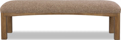 Arden Tavern Brown Upholstered Bench - Ornate Home