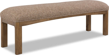 Arden Tavern Brown Upholstered Bench - Ornate Home