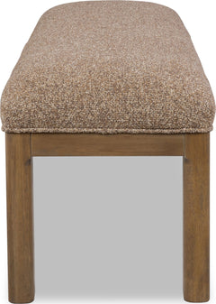 Arden Tavern Brown Upholstered Bench - Ornate Home