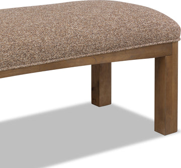 Arden Tavern Brown Upholstered Bench - Ornate Home