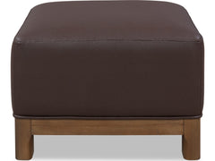 Arden Tavern Brown Upholstered Ottoman - Ornate Home