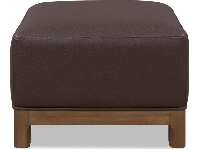 Arden Tavern Brown Upholstered Ottoman - Ornate Home