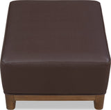 Arden Tavern Brown Upholstered Ottoman - Ornate Home