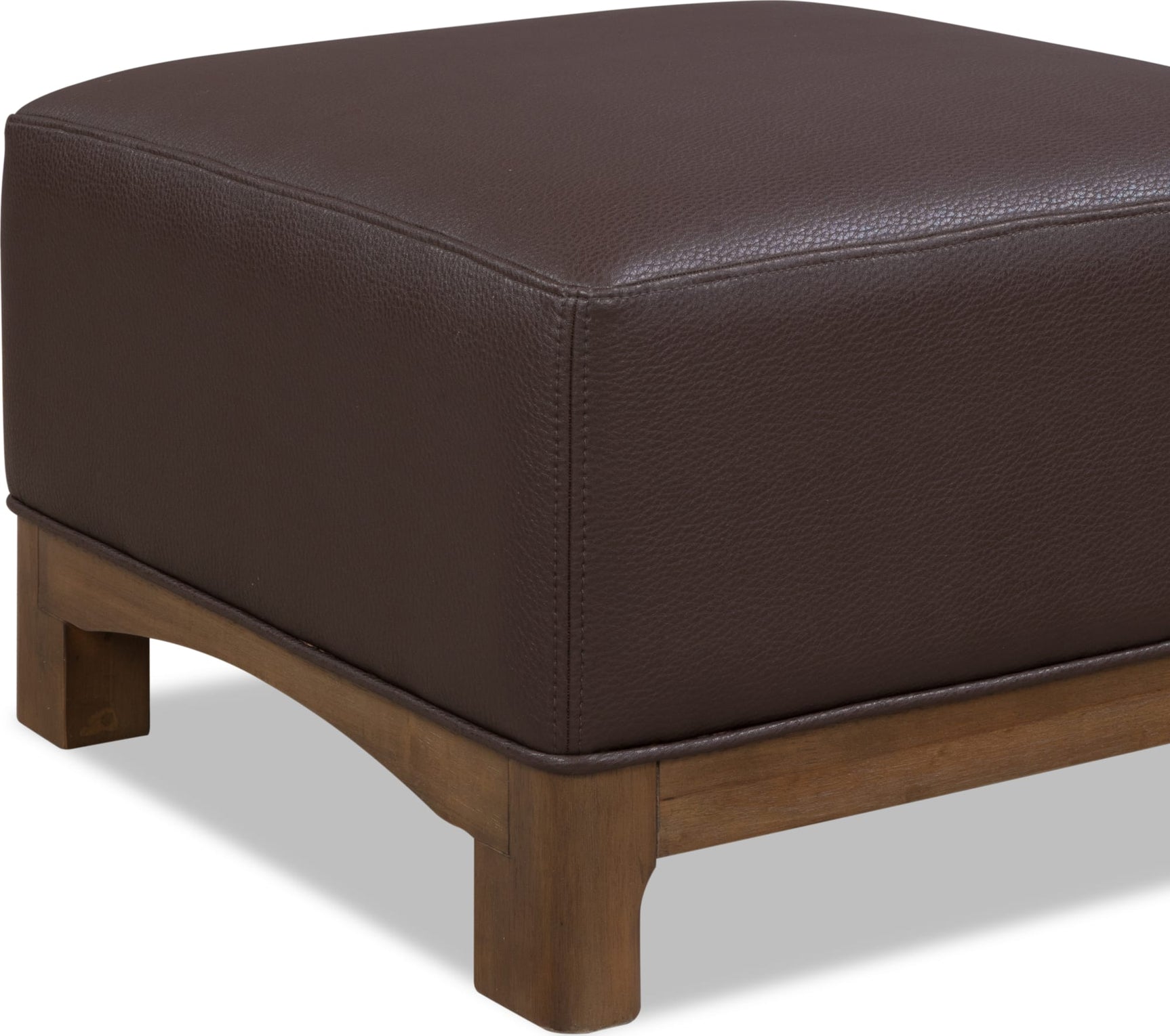 Arden Tavern Brown Upholstered Ottoman - Ornate Home