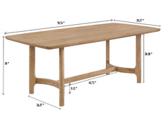 Arden Warm Wood/Gray Dining Set - Ornate Home