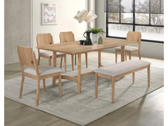 Arden Warm Wood/Gray Dining Set - Ornate Home