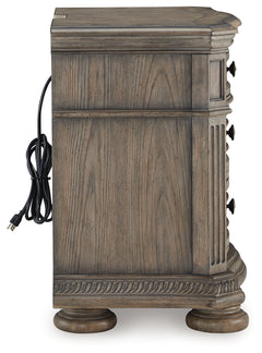 Ardenfield Light Brown California King Sleigh Bedroom Set with Chest and Nightstand - Ornate Home