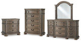 Ardenfield Light Brown Dresser, Mirror, Chest and Nightstand - Ornate Home