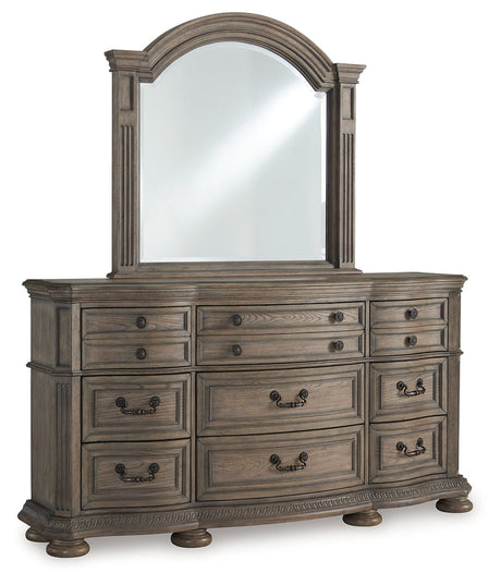 Ardenfield Light Brown Dresser and Mirror - Ornate Home