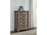 Ardenfield Light Brown Five Drawer Chest (Online Special Price) - Ornate Home