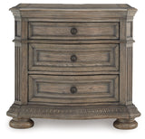 Ardenfield Light Brown Three Drawer Nightstand (Online Special Price) - Ornate Home