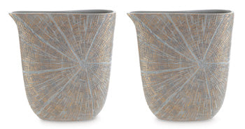 Ardenley Antique Gold Finish 14.5" Vase (Set of 2) (Online Special Price) - Ornate Home