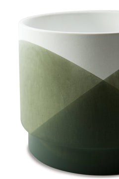 Ardenridge Green/White Planter (Set of 2) - Ornate Home
