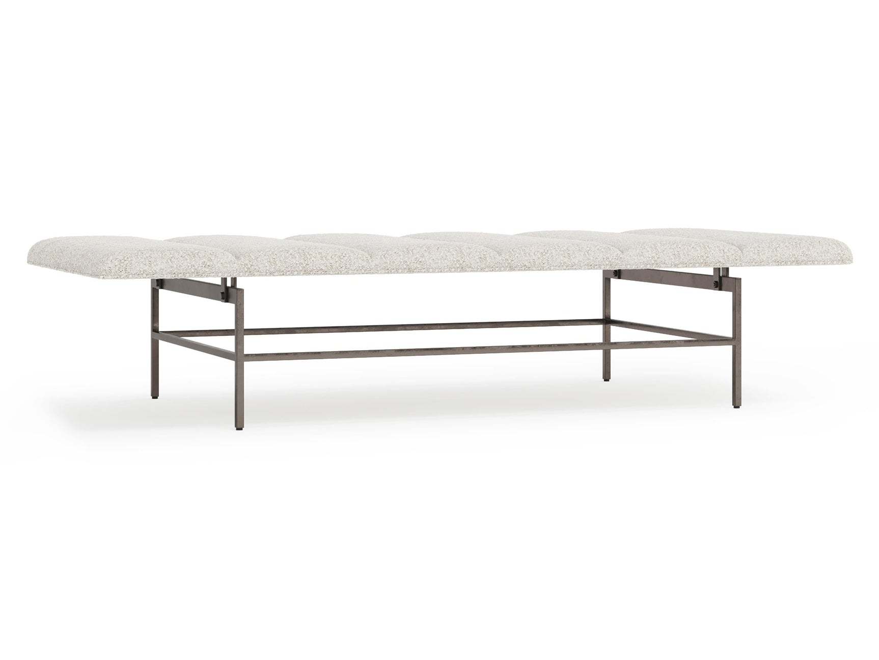 Ardmore White/Cream Fabric Bench - Ornate Home