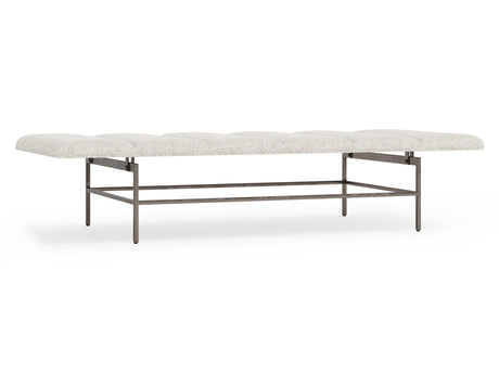 Ardmore White/Cream Fabric Bench - Ornate Home