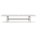 Ardmore White/Cream Fabric Bench - Ornate Home